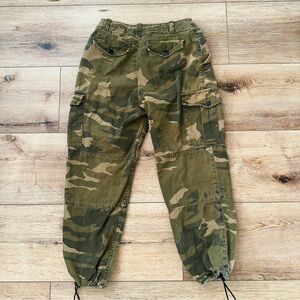 Topshop Olive and Tan Cargo Pants